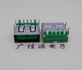 五桂山街道5A大电流 快充接口 USB5p绿胶芯 常规母座