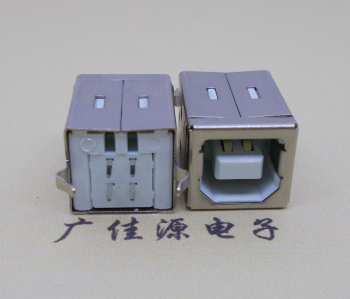 五桂山街道USB BF180度母座 打印机接口 立式直插带赛
