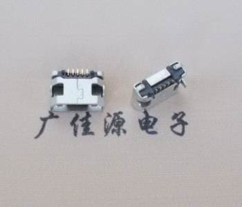 五桂山街道迈克小型 USB连接器 平口5p插座 有柱带焊盘
