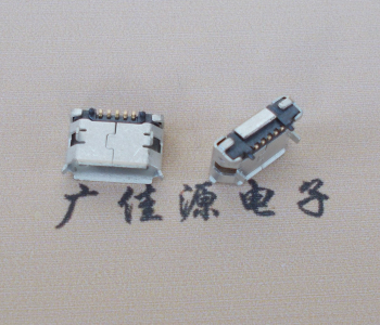 五桂山街道Micro USB 5pin接口 固定脚距6.4插板有柱卷边