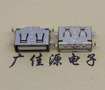 五桂山街道USB母座 前贴后插 沉版1.1/1.9总长8.5mm大电流