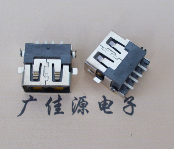 五桂山街道 USB母座 贴片沉板3.5/4.9 直口/卷口铜壳/铁壳