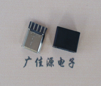 五桂山街道麦克-迈克 接口USB5p焊线母座 带胶外套 连接器