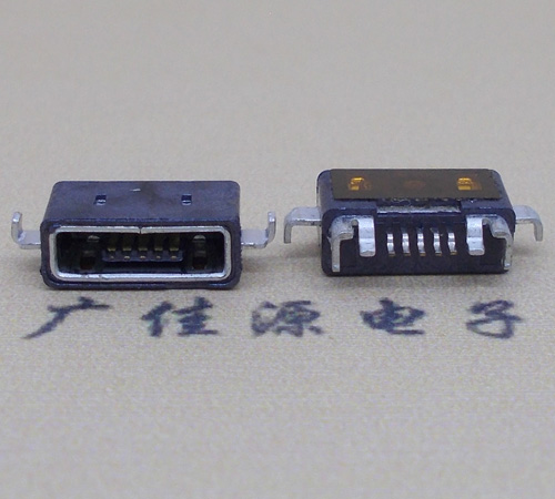 五桂山街道MICRO USB防水AB型口母头3D图纸封装