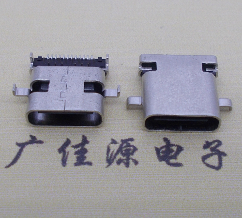 五桂山街道卧式type-c24p母座沉板1.1mm前插后贴连接器