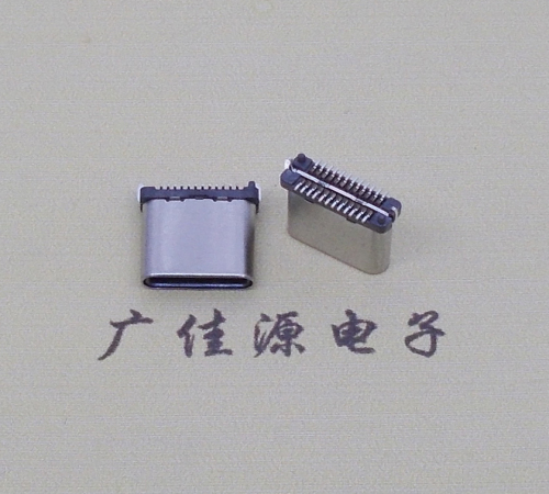 五桂山街道USB TYPE-C接口短体24P公头立式贴板高度H=8.0mm 高速数据传输快充电款